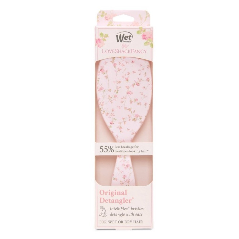 Wet Brush x LoveShackFancy Detangling Hair Brush- English Ivy - Pink